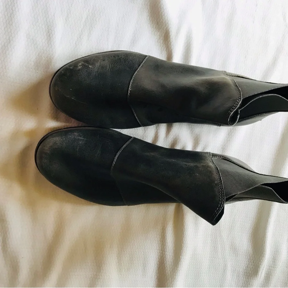 Sorel Gray Leather Ankle Boots - Picture 6 of 14
